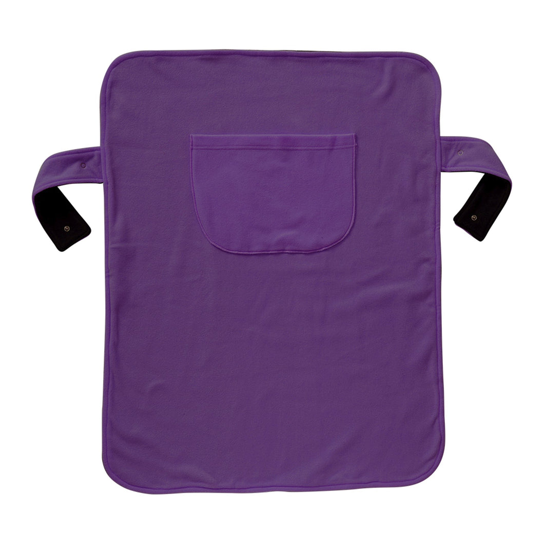 Silverts® Wheelchair Blanket, Purple/Black