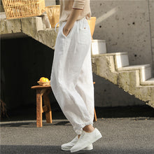 Load image into Gallery viewer, Linen Washed Artistic Women&#39;s Pants Baggy Pants
