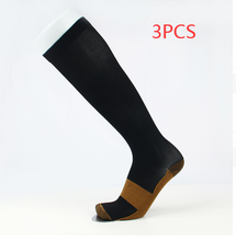 Load image into Gallery viewer, Copper Fiber Long Tube Compression Socks
