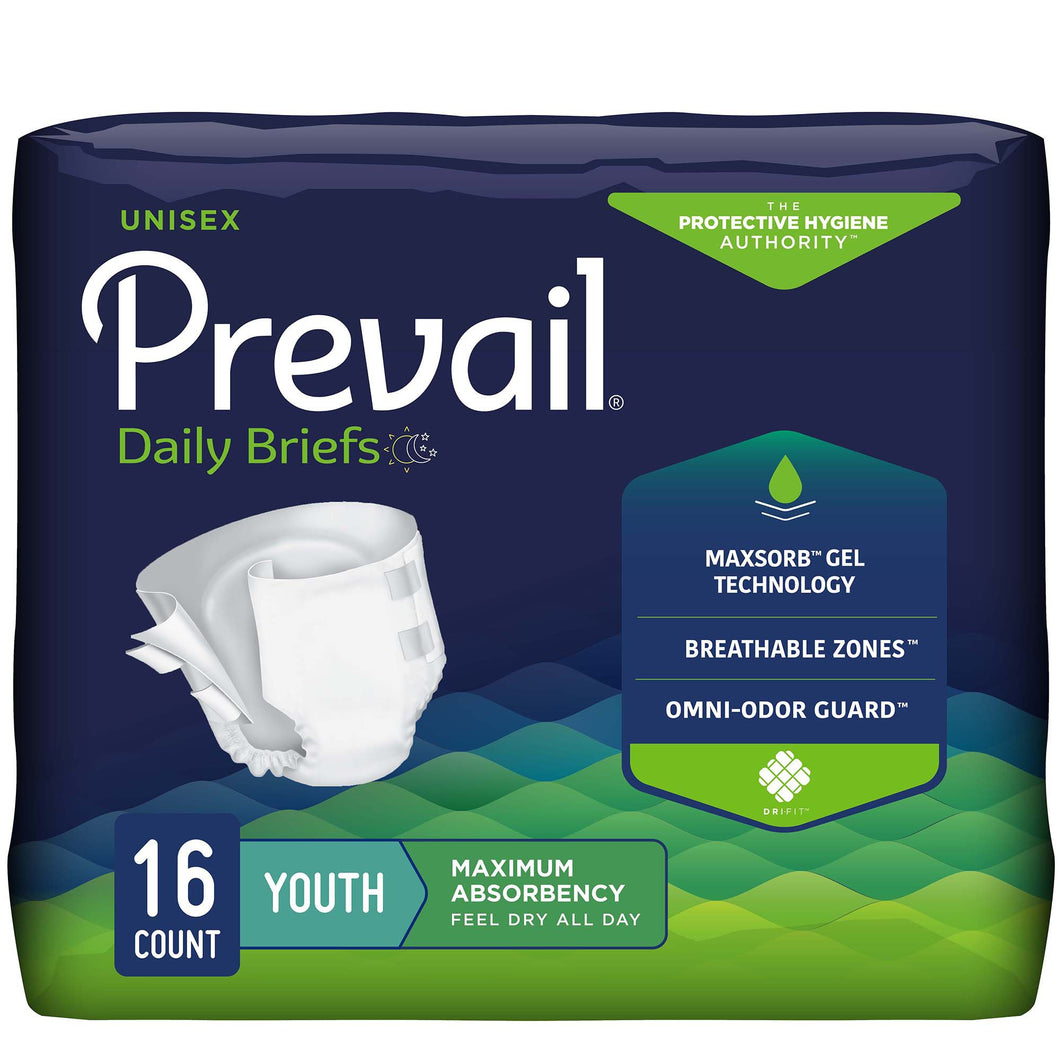 Prevail® Maximum Incontinence Brief, Extra Small (Youth) -- QTY: BG/1