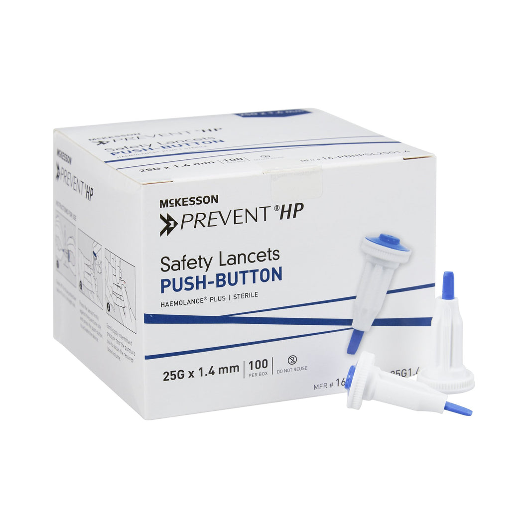 McKesson Prevent® Safety Lancet, 25 Gauge