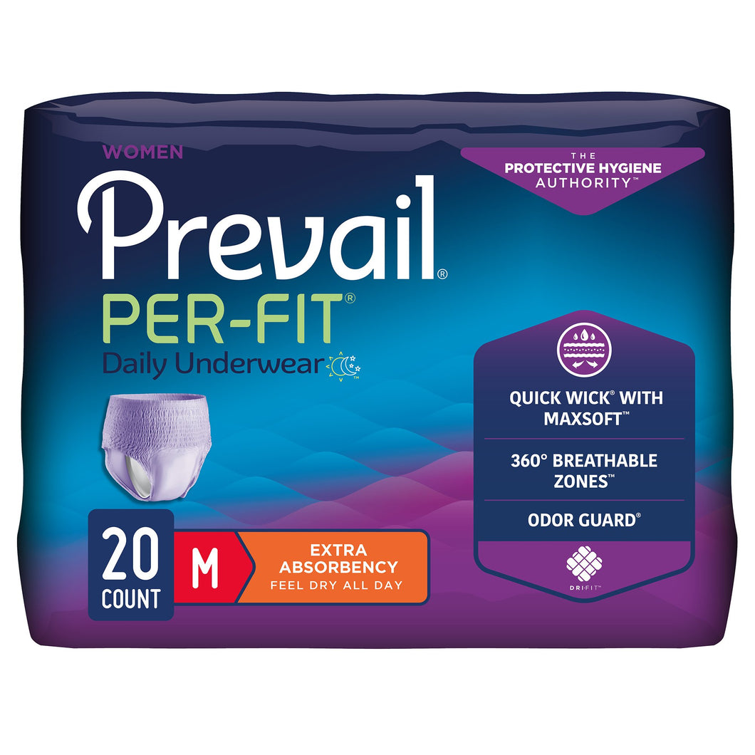 Prevail® Per-Fit® Women Extra Absorbent Underwear, Medium -- QTY: BG/20