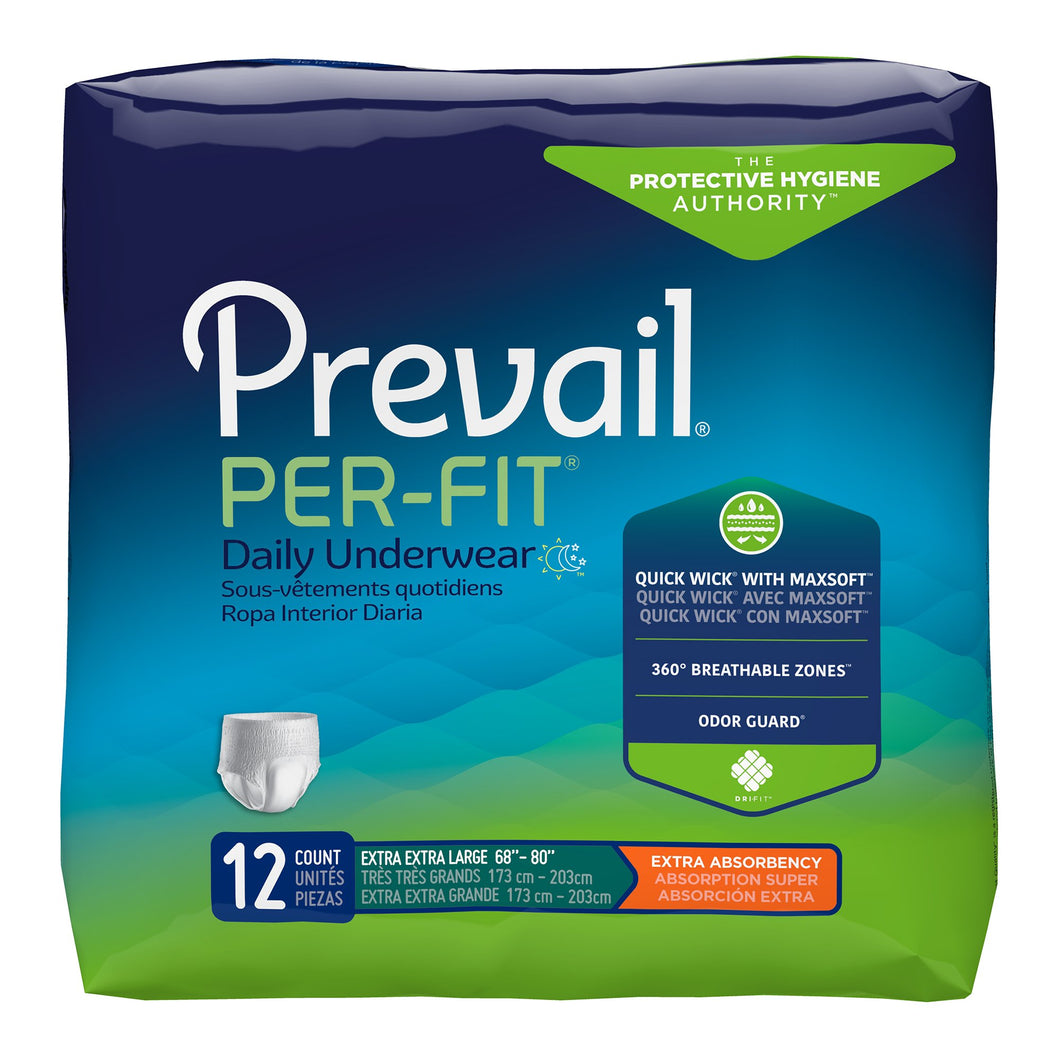 Prevail® Per-Fit® Extra Absorbent Underwear, 2X-Large -- QTY: PK/12