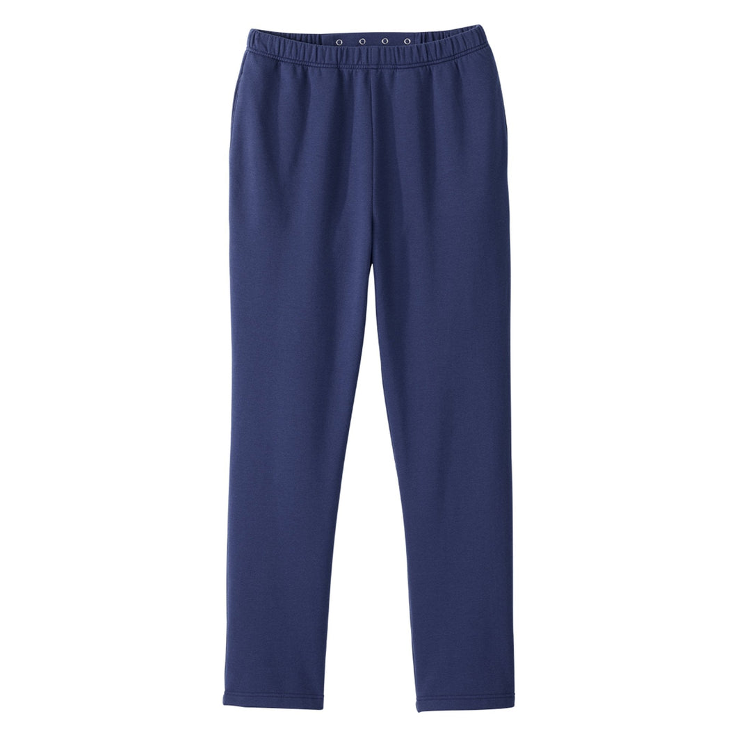 Silverts® Men's Open Back Fleece Pant, Navy Blue