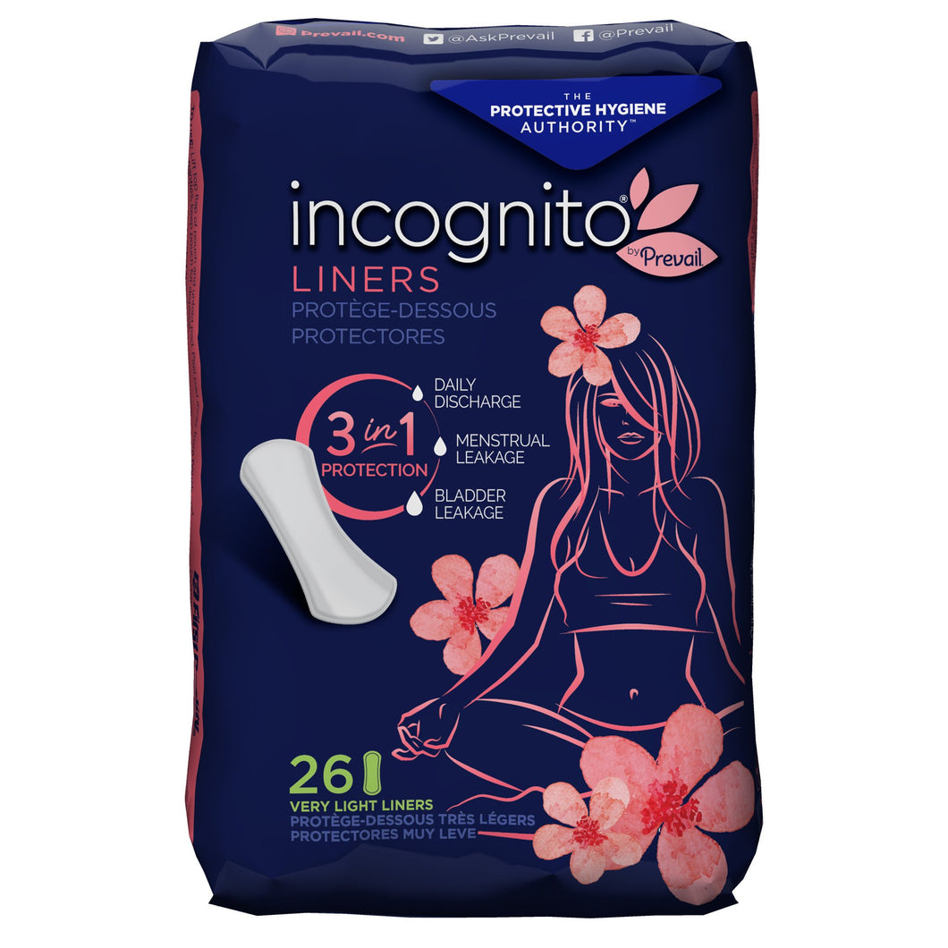 Incognito® by Prevail Panty Liners, Very Light -- QTY: BG/26