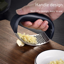 Load image into Gallery viewer, Garlic press crusher vegetable slicer chopper fruit tools kitchen gadgets and accessories items cooking utensils Manual Squeezer
