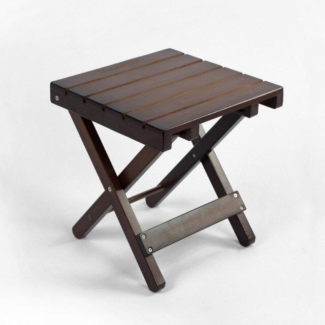 Folding Solid Wood Step Stool for Shower