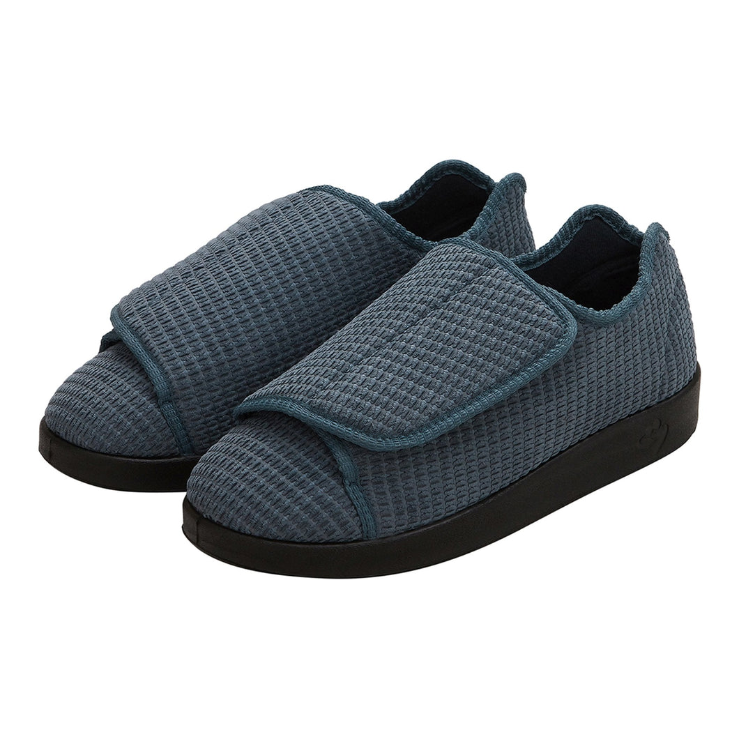 Silverts® Men's Double Extra Wide Slip Resistant Slippers, Steel