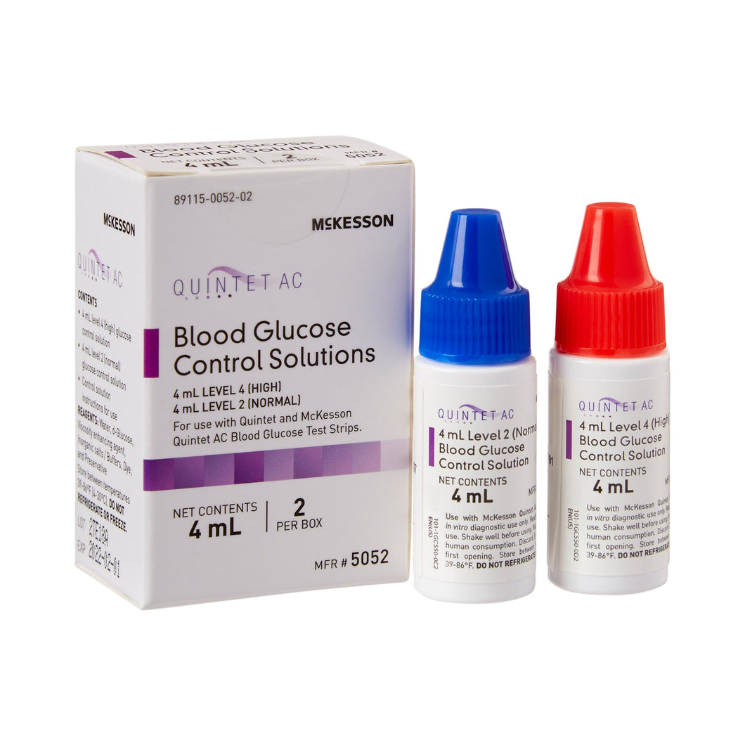 McKesson Quintet AC® Glucose Control Solution, 4 mL