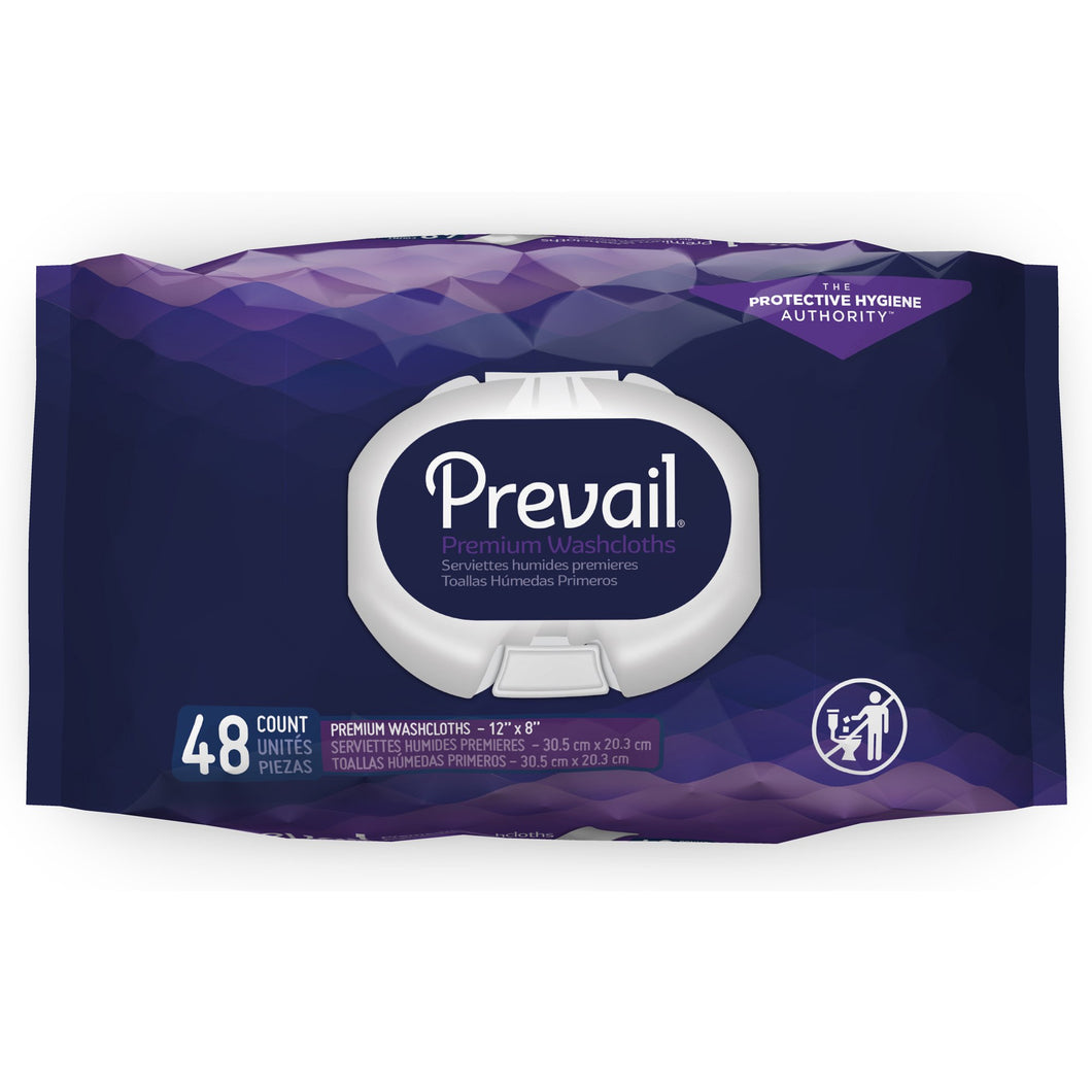 Prevail Personal Wipe with Aloe and Vitamin E, 8 X 12 Inch -- (Quantity = 1)