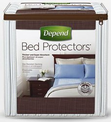 Depend® Bed Protectors Thicker and Super Absorbent Underpad -- (Quantity = 24)